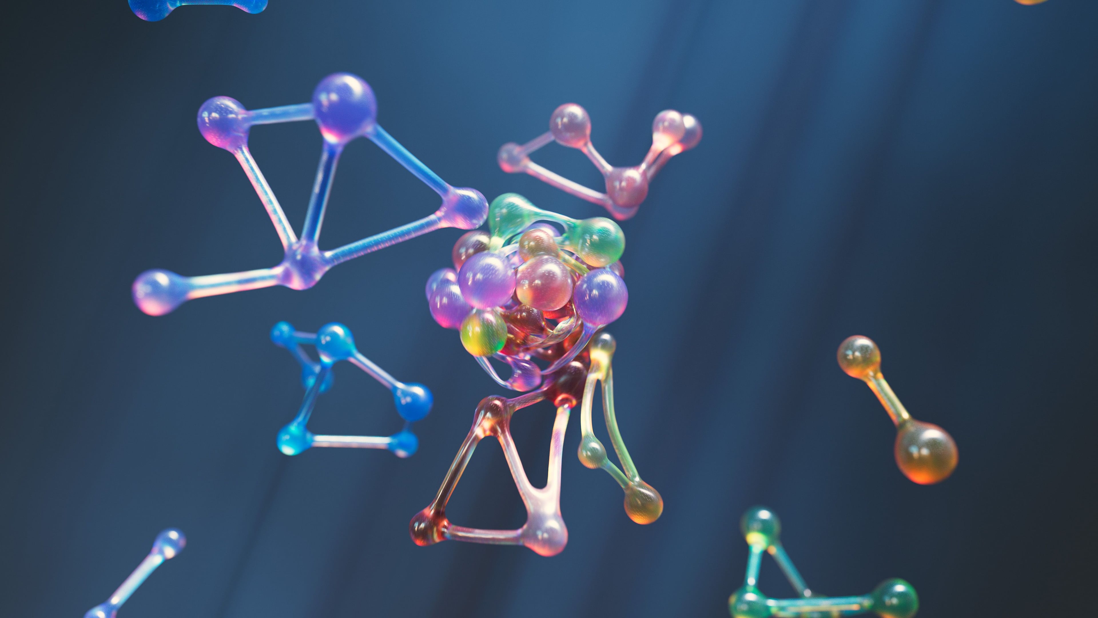 Glass molecular structure